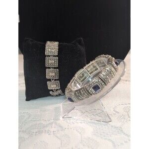 Silver Tone Bracelet Set